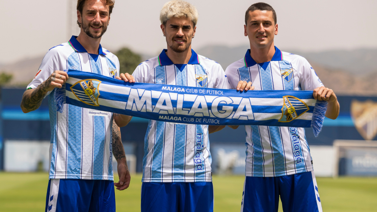 La triple presentación de los nuevos fichajes del Málaga
