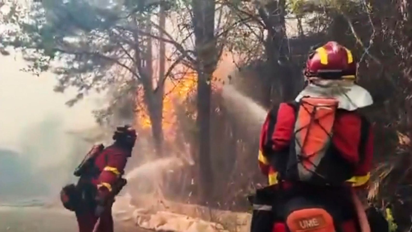 Ayuso pide a Sánchez que el Gobierno central asuma la gestión de los incendios en la Comunidad de Madrid