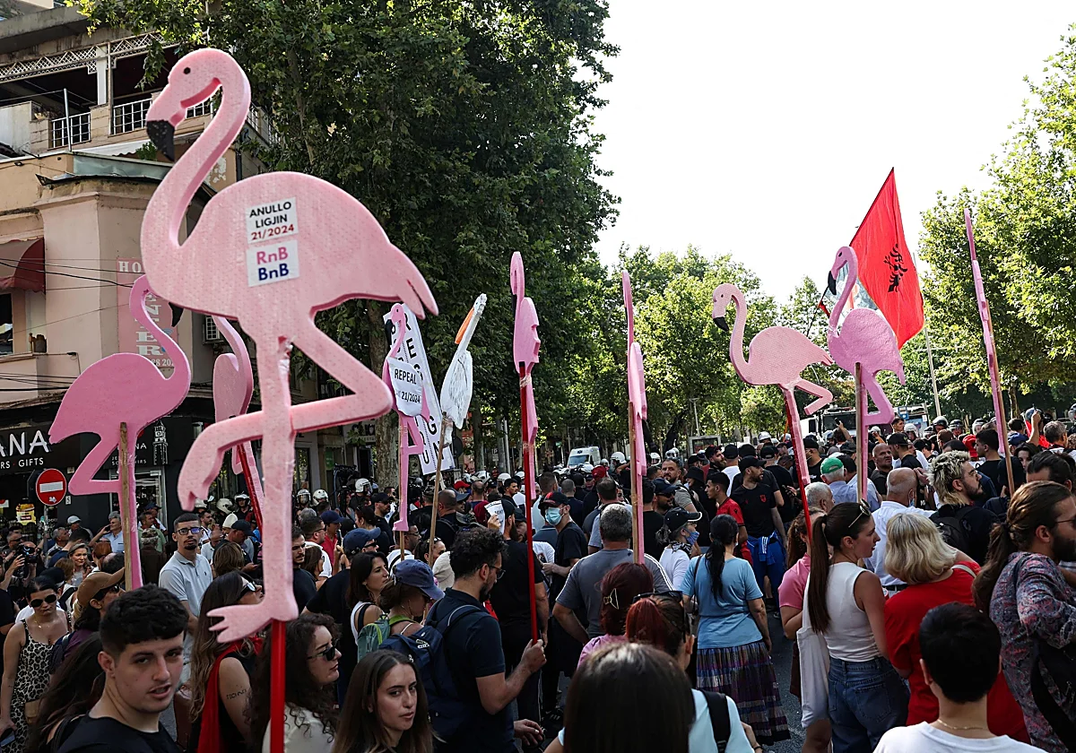 La revolución de los flamencos: Albania se levanta contra el resort de lujo de los Trump