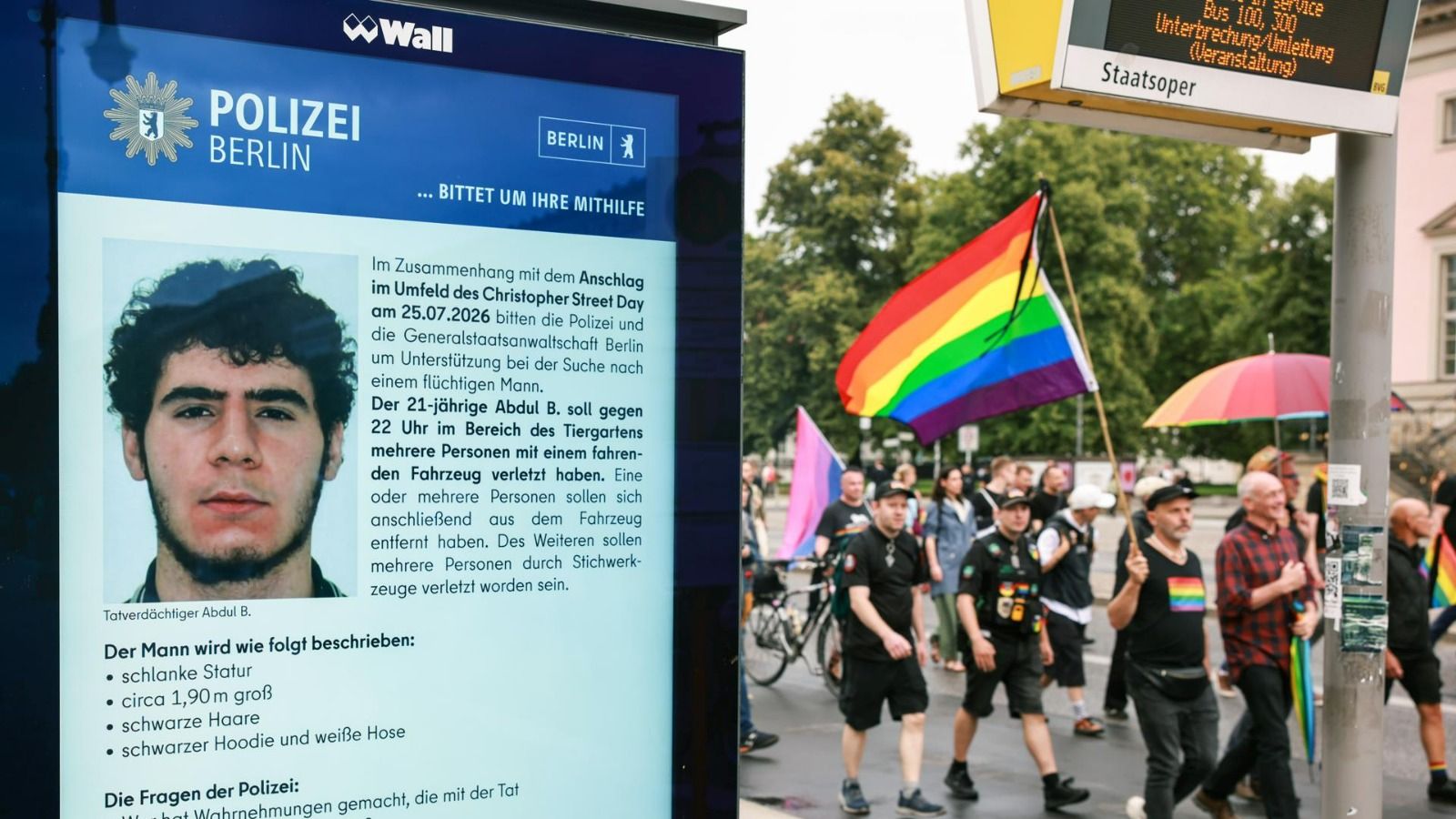 Abdul Ballout, el terrorista que atacó el Orgullo de Berlín, fue clasificado hace 5 años como una "amenaza islamista"
