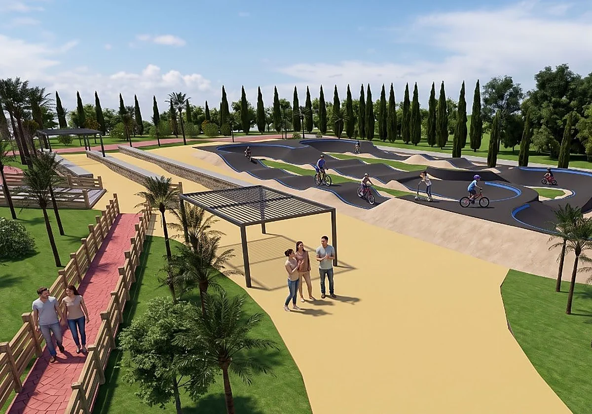 El pabellón Javier Imbroda de Torremolinos crecerá con una pista ciclista de 'pump track'