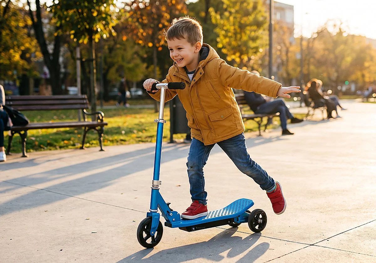 Estos patinetes infantiles de tres ruedas facilitan el equilibrio y la coordinación, a la vez que divierten