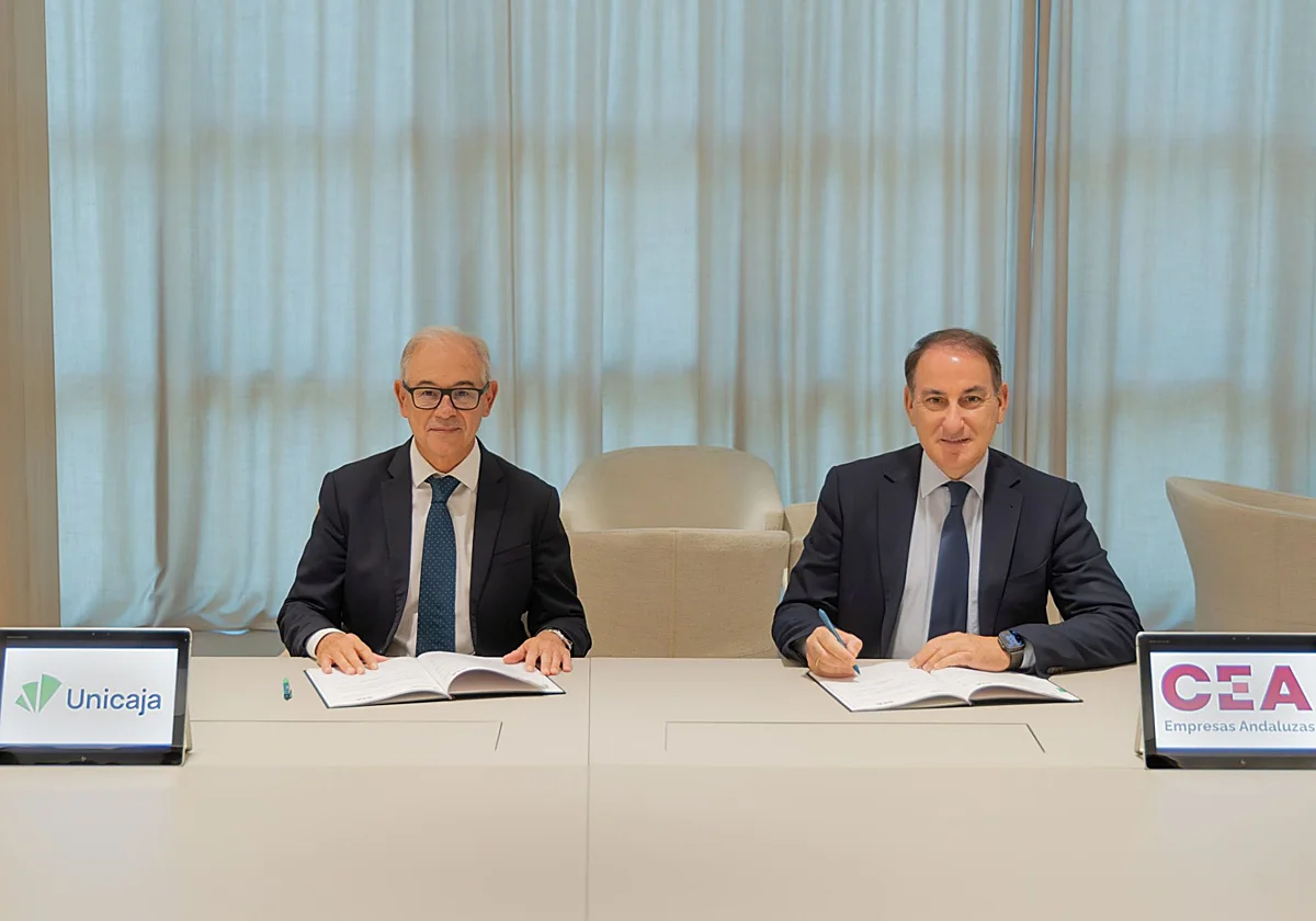 Unicaja y CEA renuevan su alianza para facilitar 1.000 millones de euros en financiación a las empresas andaluzas