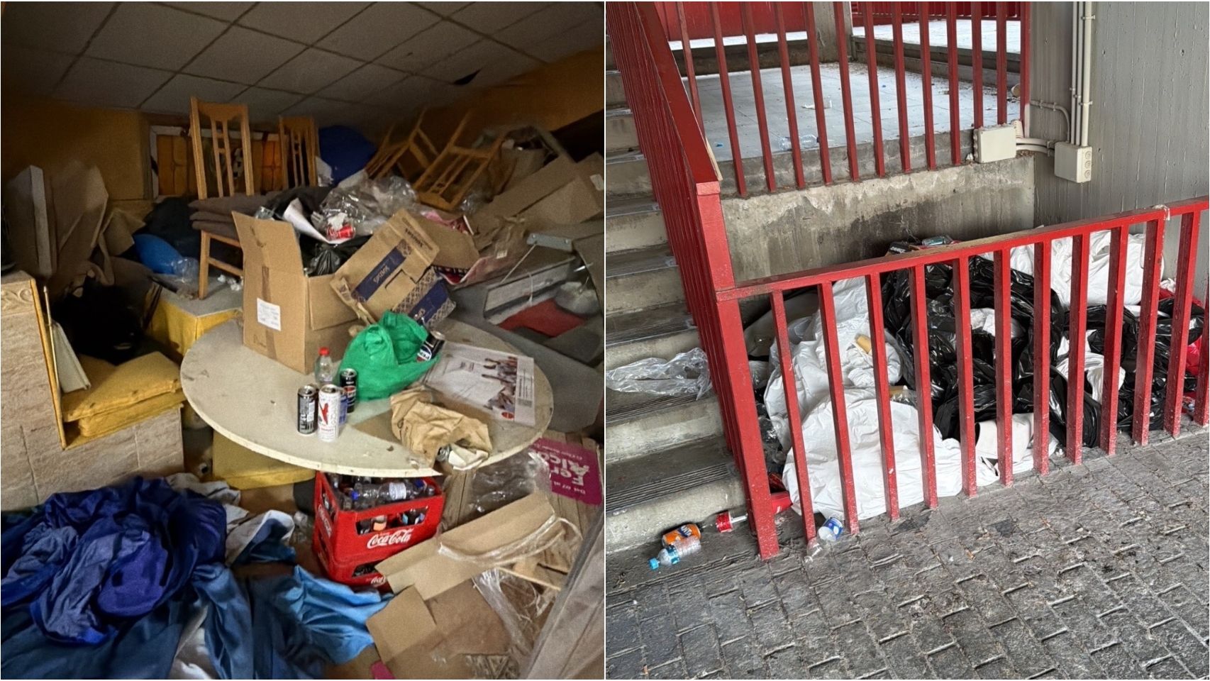 El Rayo se queda sin el Estadio de Vallecas, repleto de basura, con deficiencias graves y cables pelados: "Parece Chernóbil"