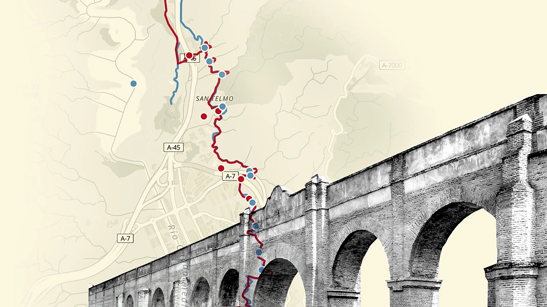 Málaga cifra en 71 millones el proyecto para conectar la ciudad con la cuenca del Guadalmedina