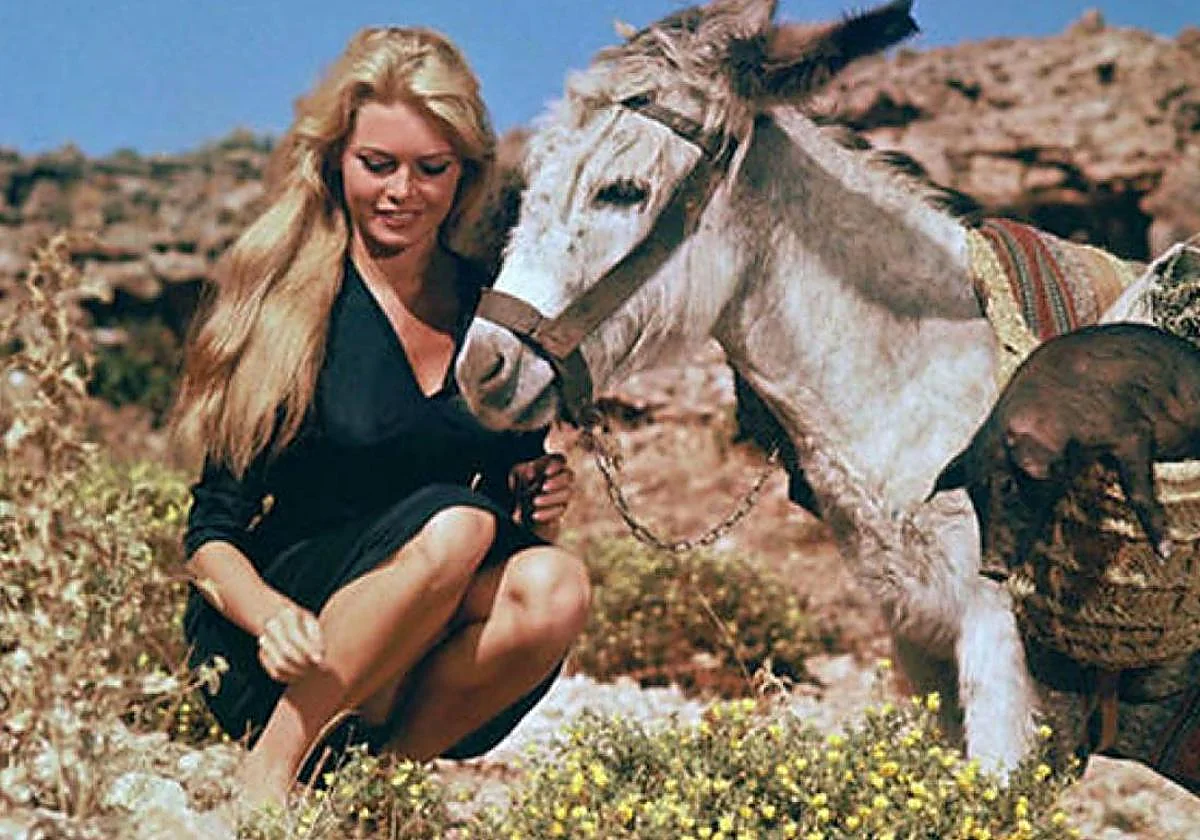 Cuando Brigitte Bardot se alojó con su burro Romeo en un hotel de Torremolinos