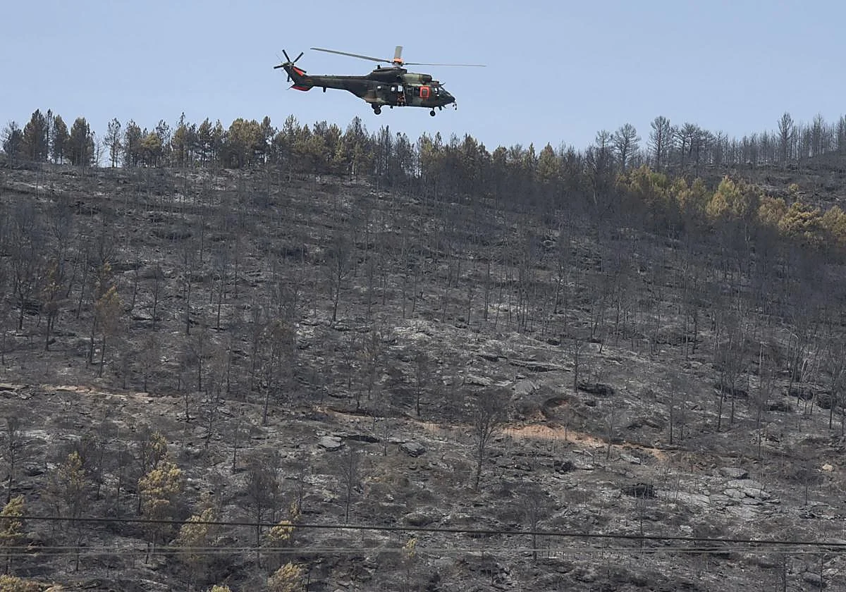 Los dos próximos días se perfilan «claves» para avanzar en la extinción del incendio de Huesca