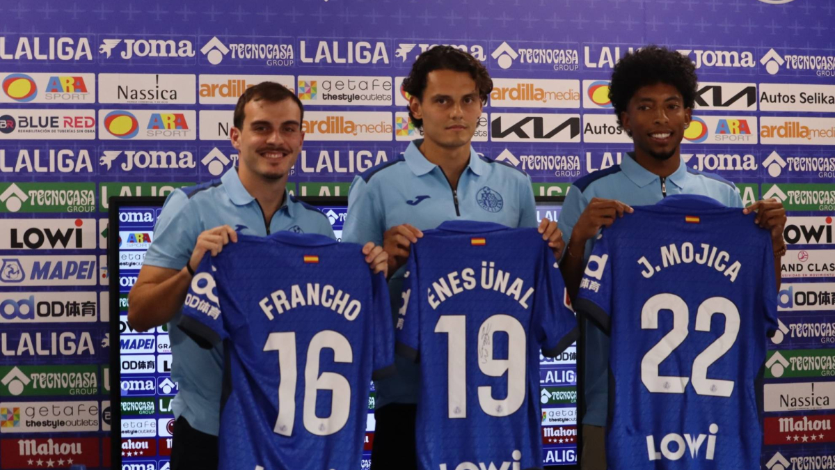 Enes Ünal, Mojica y Francho Serrano, presentados