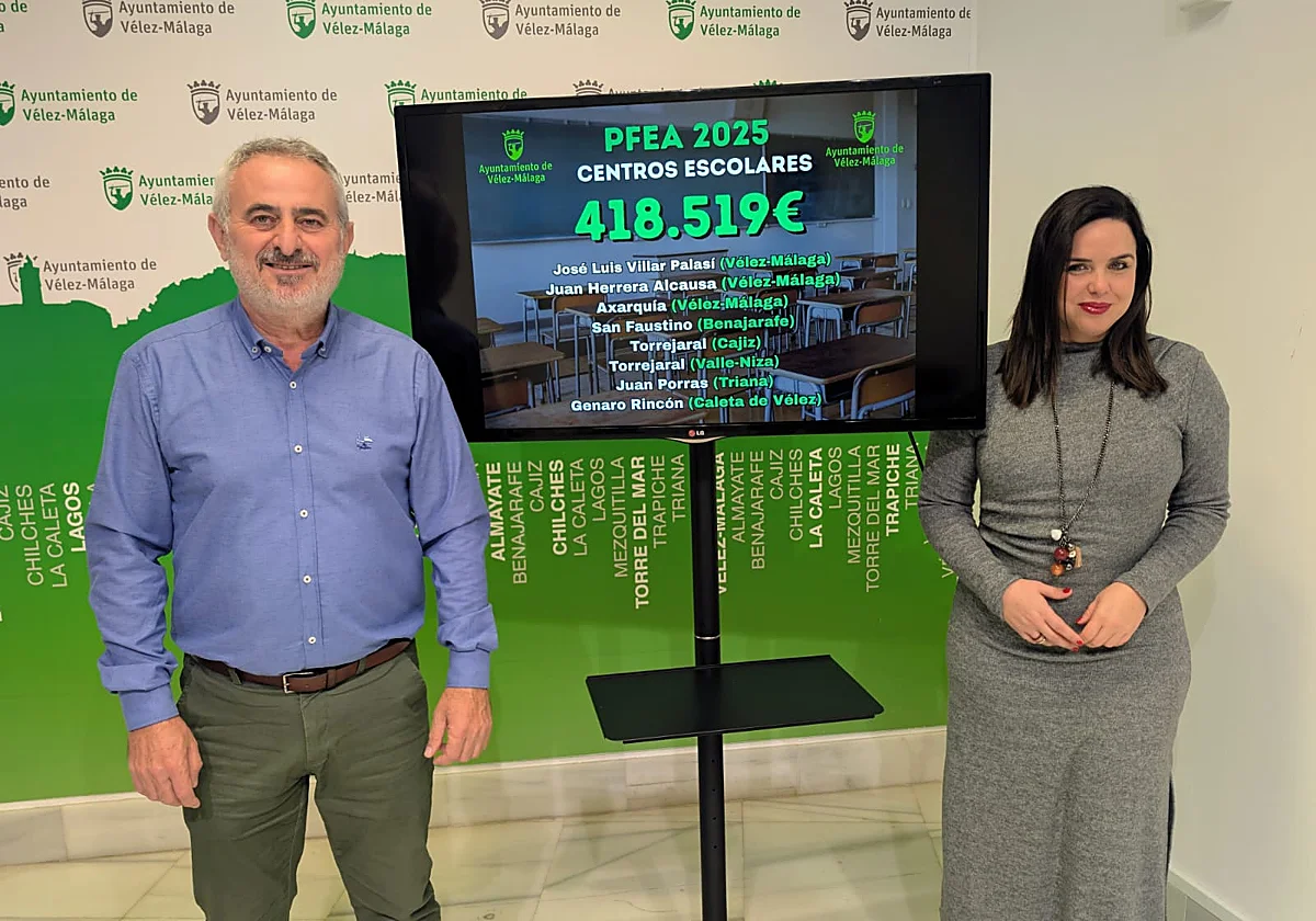 Más de 418.000 euros para mejorar ocho centros escolares de Vélez-Málaga