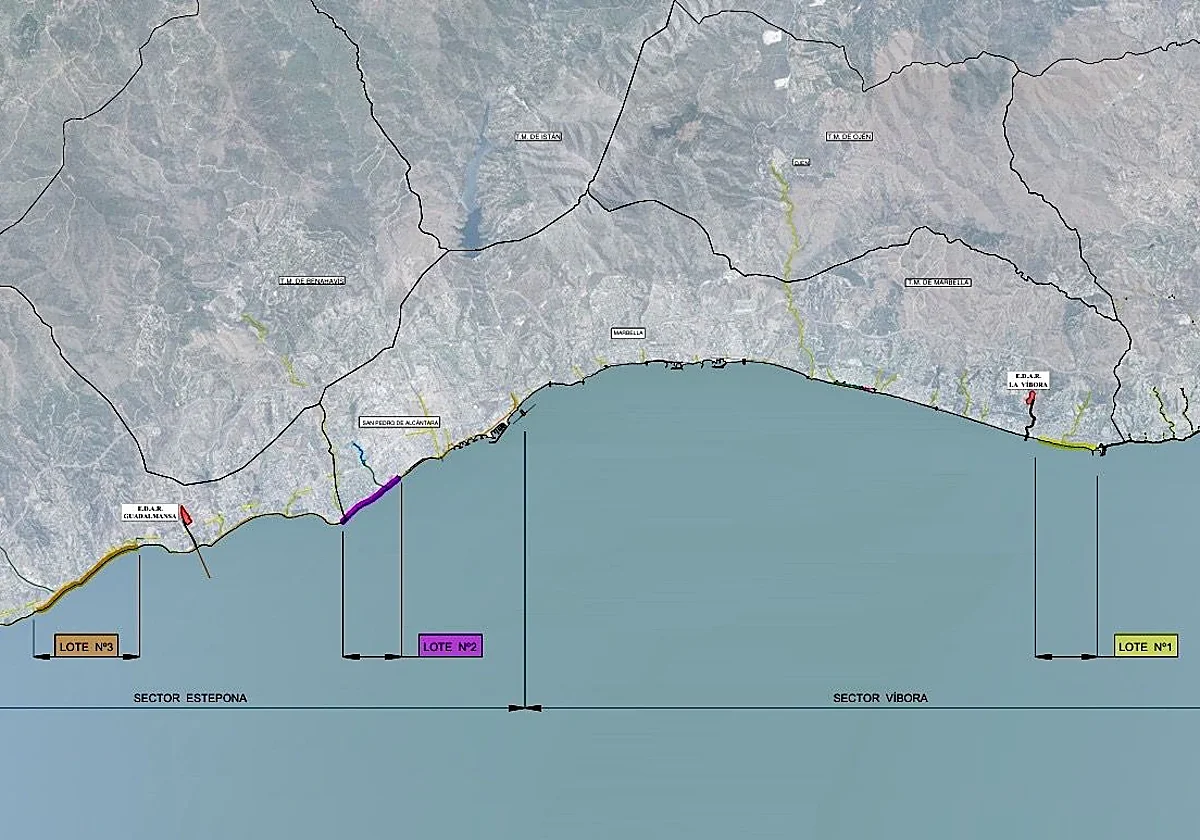 Acosol rehabilitará ocho kilómetros de la red de saneamiento entre Marbella y Estepona