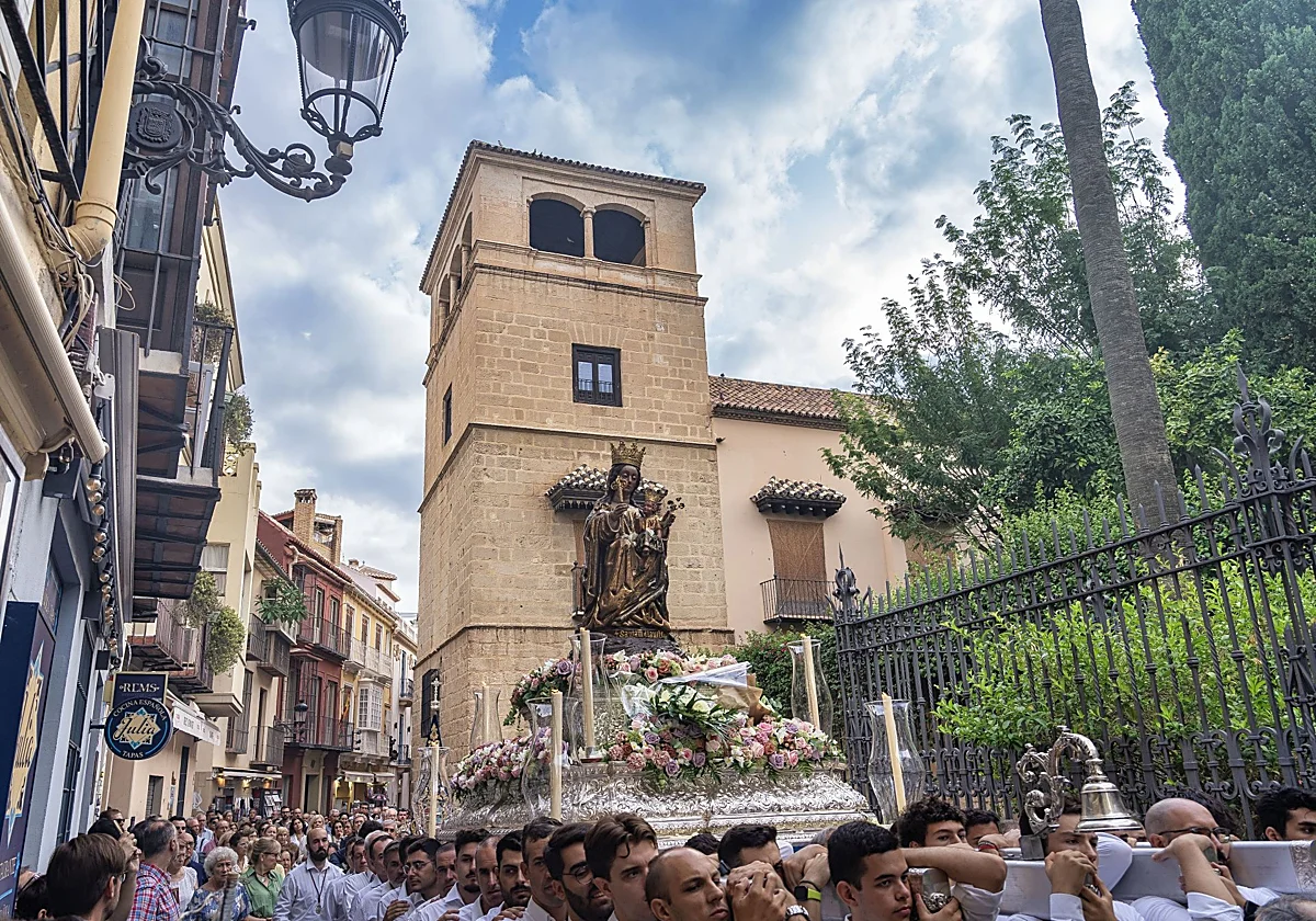 La Patrona de Málaga será trasladada este domingo a la Catedral para sus cultos