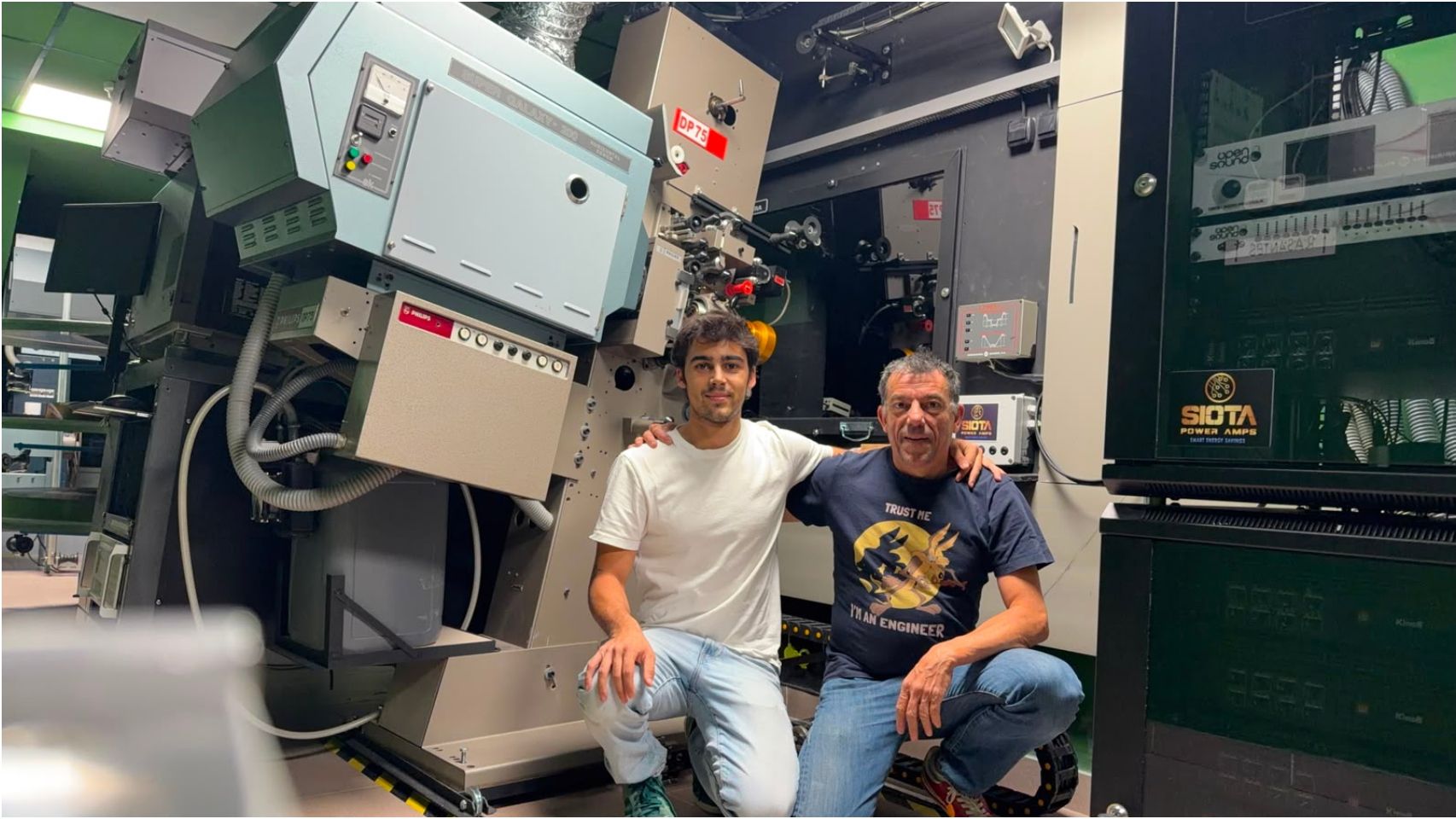 Los Pereira rescatan el cine como lo conciben Nolan y Tarantino: "Los 70 mm son arte y una experiencia única"