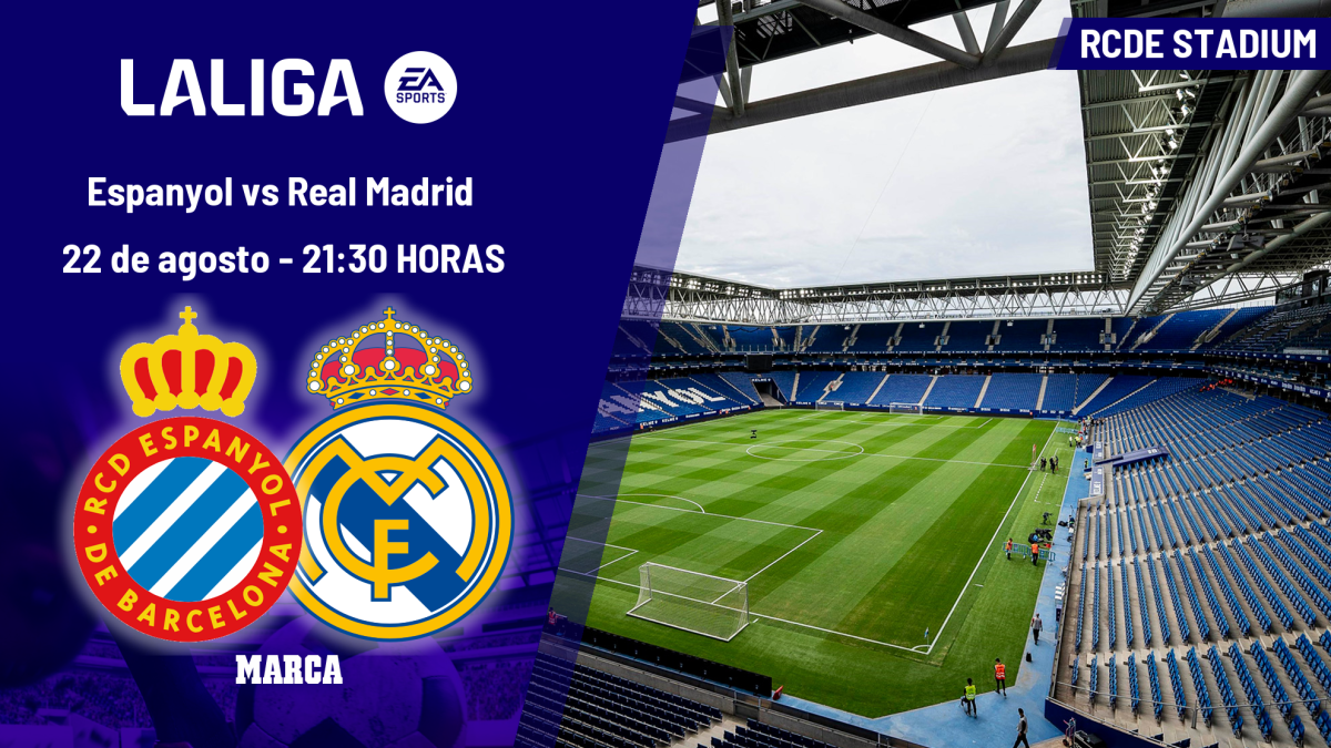 Espanyol - Real Madrid: horario, dónde ver en TV y canal del partido de LaLiga EA Sports