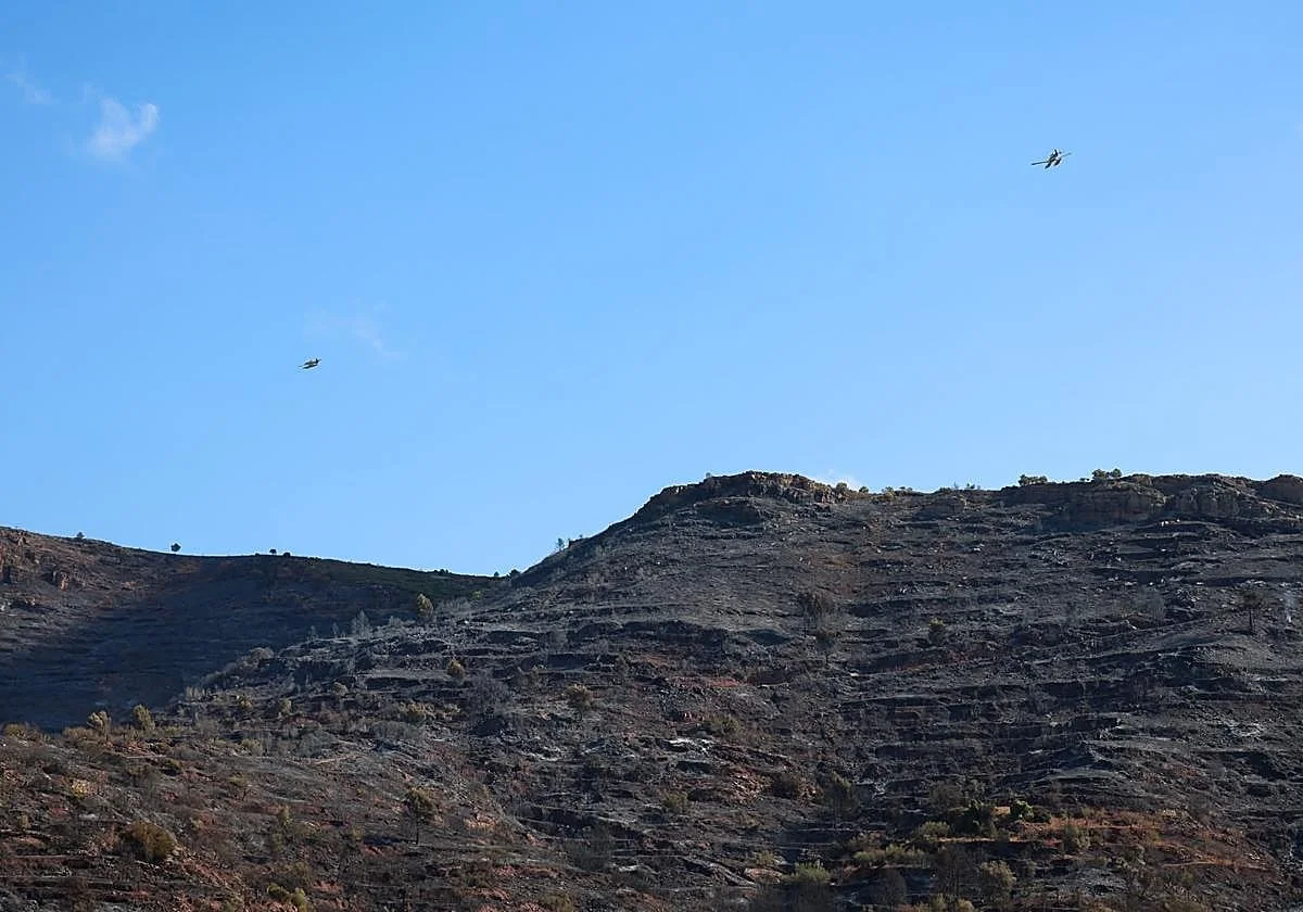 El incendio de la Calderona, estabilizado tras quemar más de 630 hectáreas