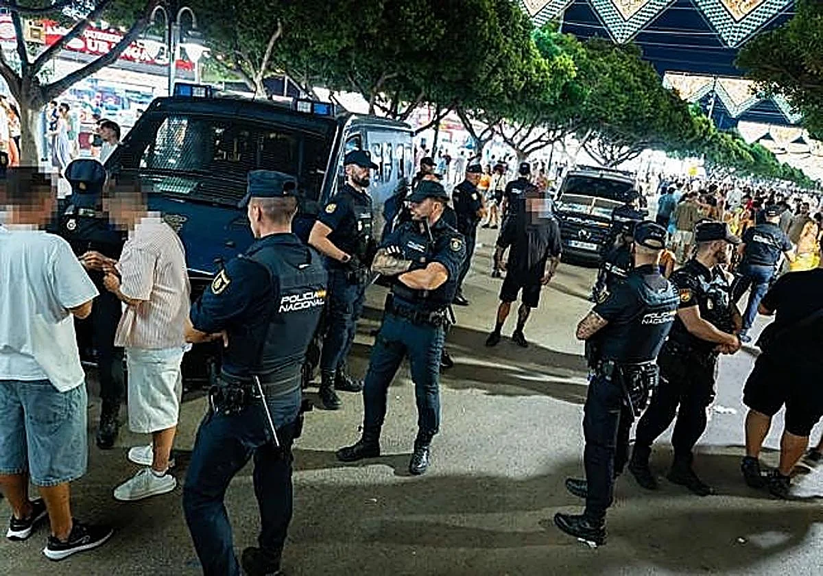 La Policía Nacional levanta 391 actas durante la Feria de Málaga, la mayoría por drogas