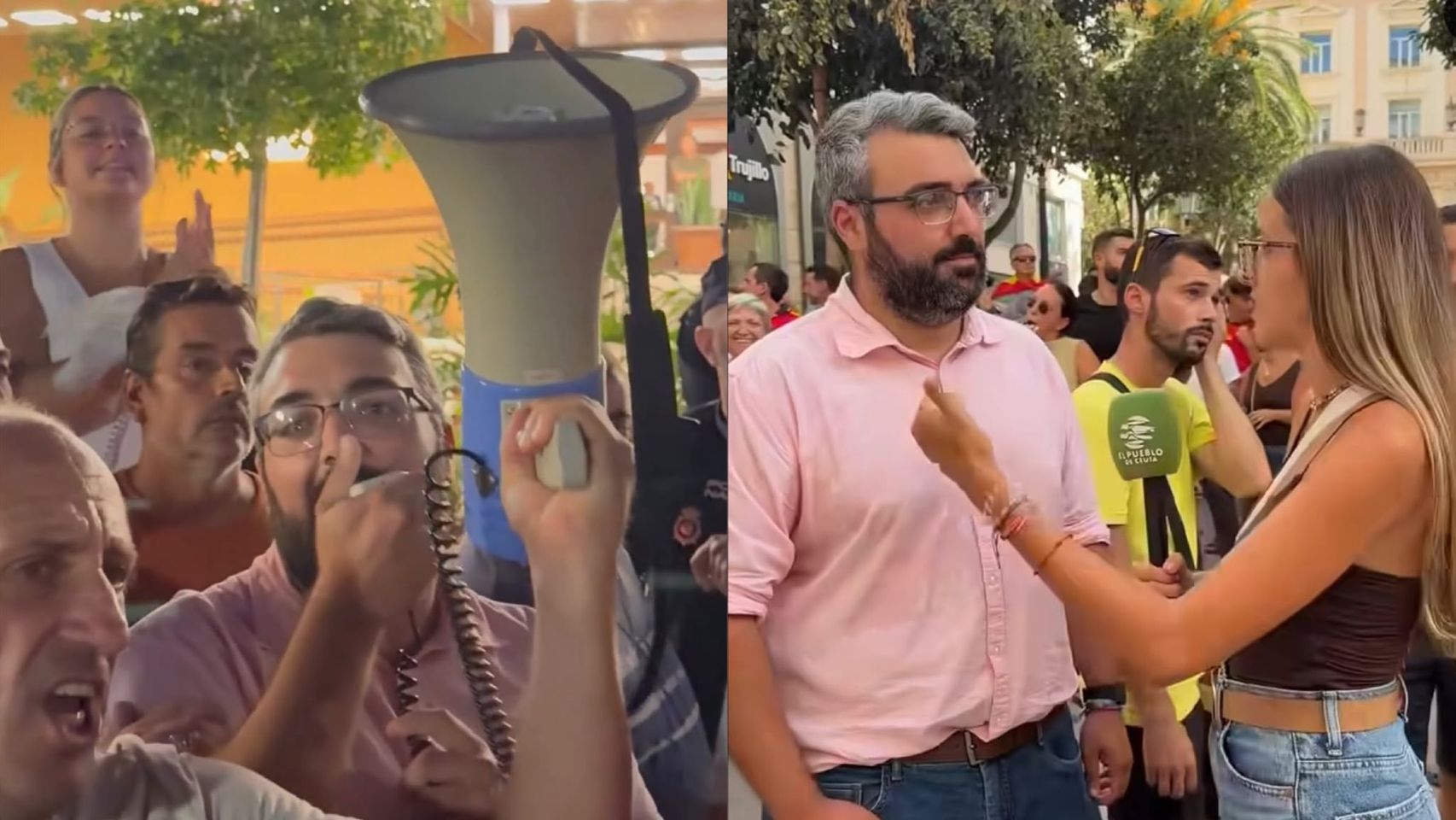 León, el diputado del PSOE crítico con Ferraz, presente en las protestas de Ceuta: "Fuimos muchos militantes"