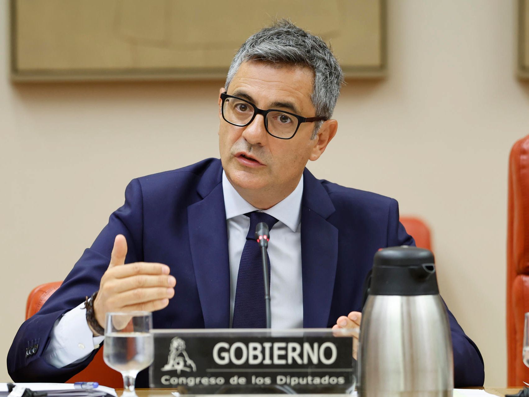 Bolaños a la oposición: "Faltan al respeto a Marruecos, no hay pruebas de que Rabat haya dirigido la entrada masiva"