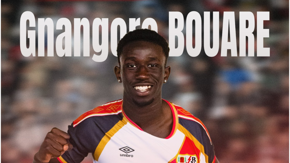 Gnangoro Bouare ficha cinco temporadas por el Rayo Vallecano