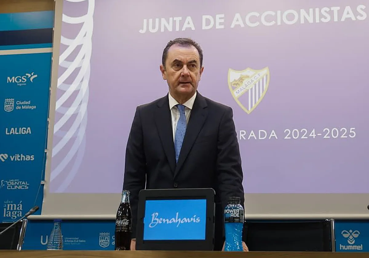 José María Muñoz asegura que el Málaga ha pagado unos cinco millones por deudas y juicios de anteriores etapas