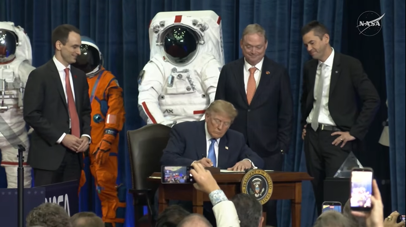 President Trump Signs Executive Order to Create US Space Academy  