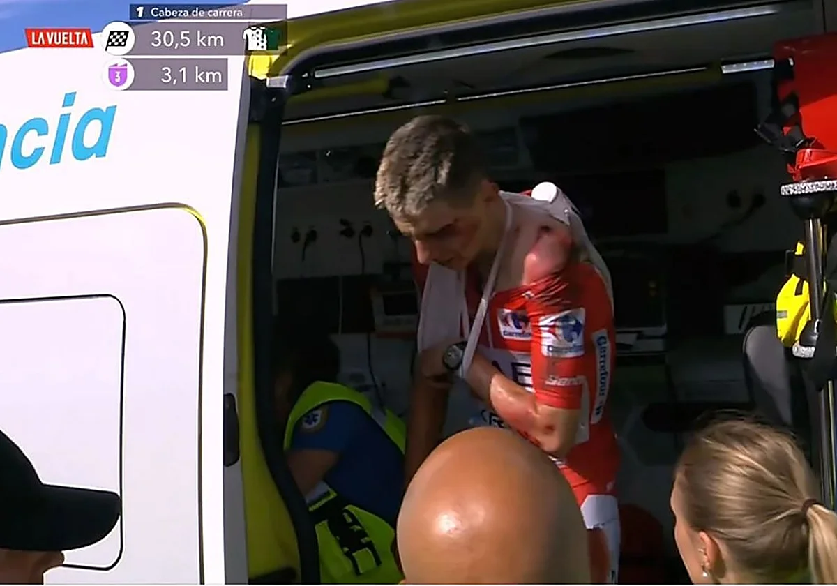 Pogacar se retira de La Vuelta con un «traumatismo craneoencefálico»