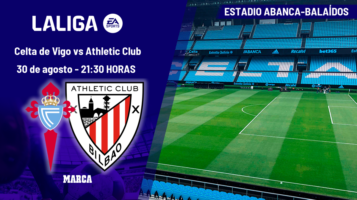 Celta - Athletic: horario, dónde ver en TV y canal del partido de LaLiga EA Sports