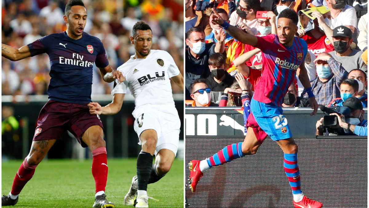Aubameyang, una pesadilla para el Valencia