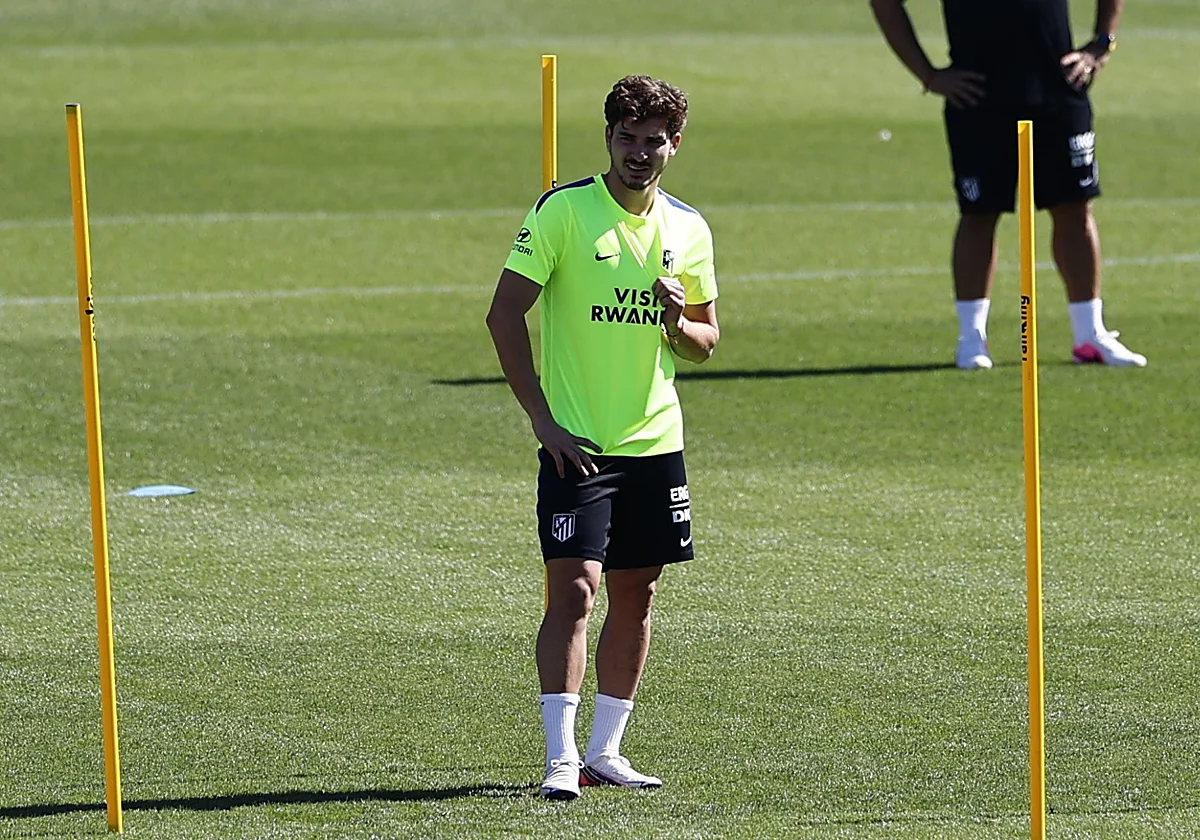 Julián Álvarez, de vuelta a los entrenamientos del Atlético