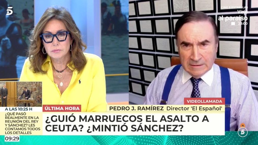 Pedro J. en 'Ana Rosa': "Si Sánchez no dimite o disuelve las Cortes será un colaboracionista con el invasor de Ceuta"