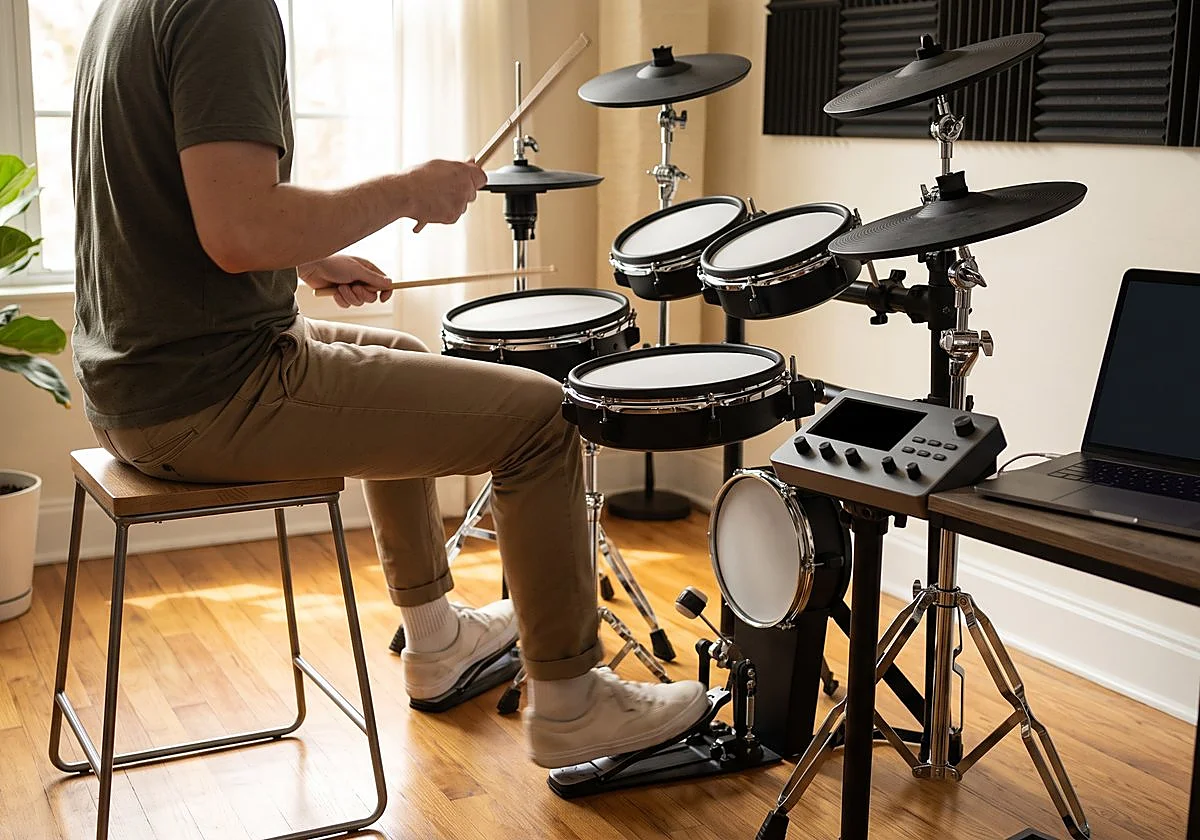 Si tu pasión es la batería, practica sin molestar a tus vecinos con la batería electrónica Alesis Nitro Max
