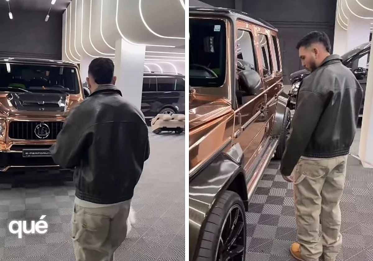 Entregan a Omar Montes su nuevo coche valorado en más de 200.000 euros y con «techo estrellado» y esta es su reacción: «¿Las ruedas son de camión?»