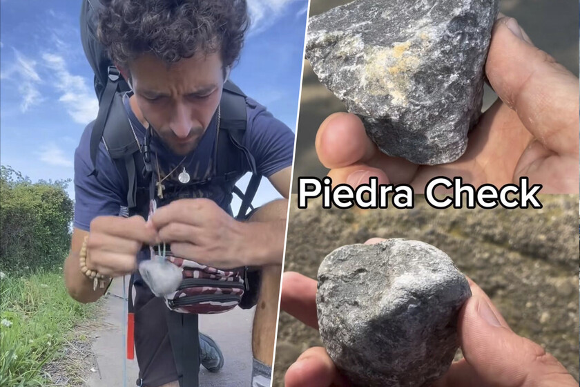 Un peregrino está recorriendo 800 kilómetros del Camino de Santiago arrastrando una piedra. Su objetivo: redondearla