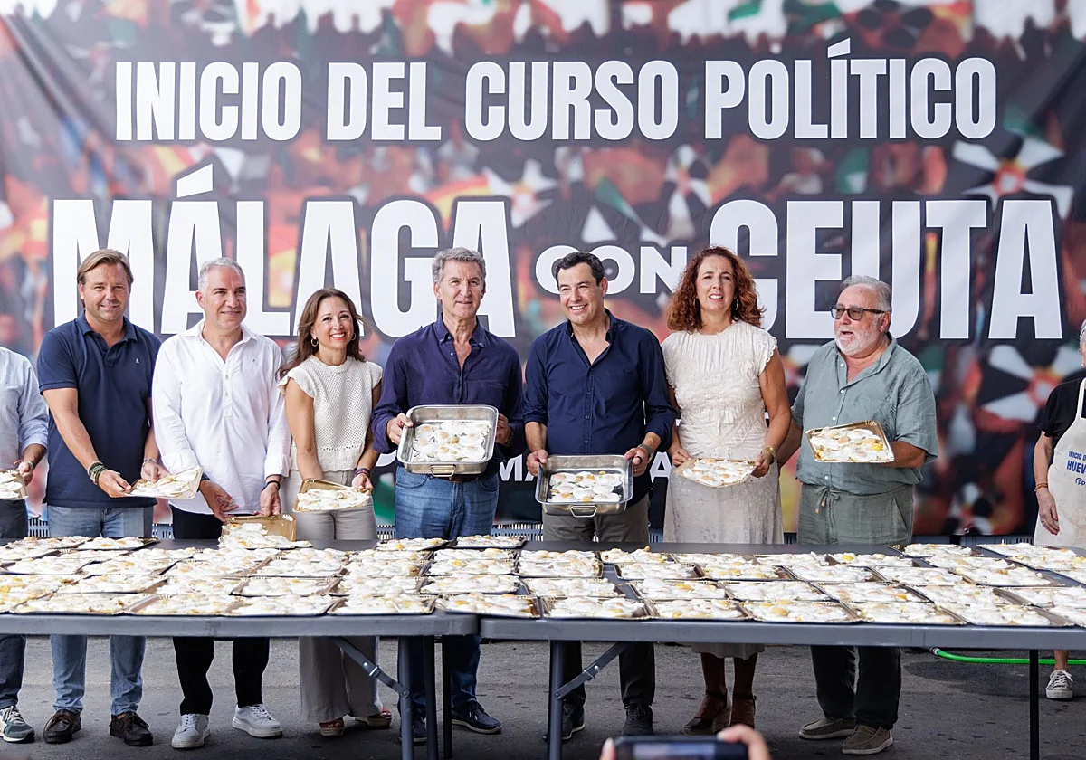 Entre huevos fritos y ataques al Gobierno, Núñez Feijóo revela desde Málaga su plan para llegar a La Moncloa: «¡Os vamos a echar!»