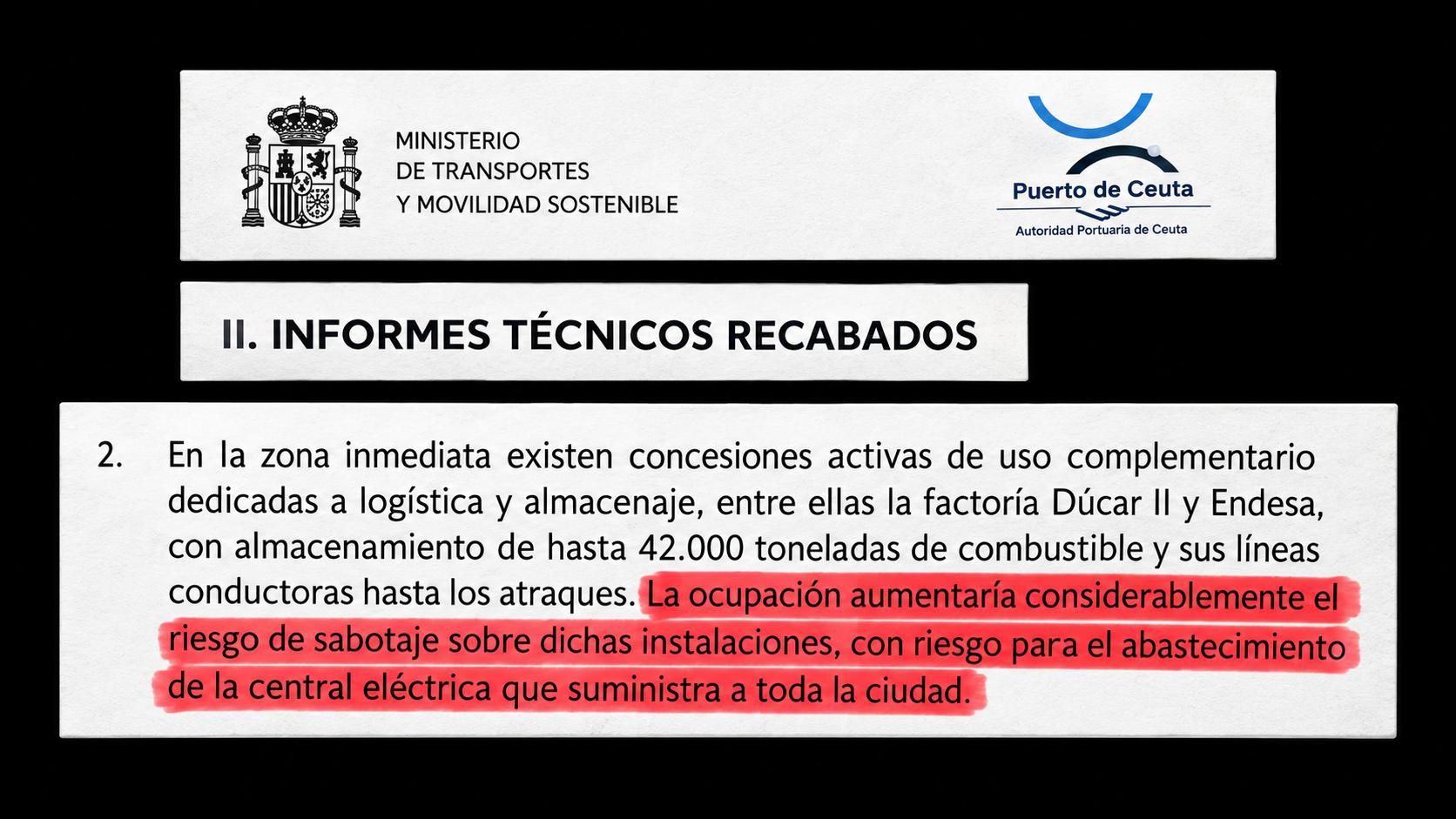 El informe de la autoridad portuaria que ignoró Puente: el campamento aumenta el riesgo de sabotajes y de cortes de luz