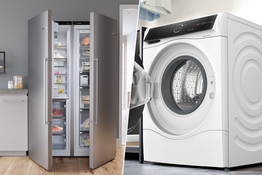 Bosch renueva su catálogo: nueva lavadora-secadora Serie 8 con bomba de calor, campanas silenciosas y frigoríficos de gran capacidad