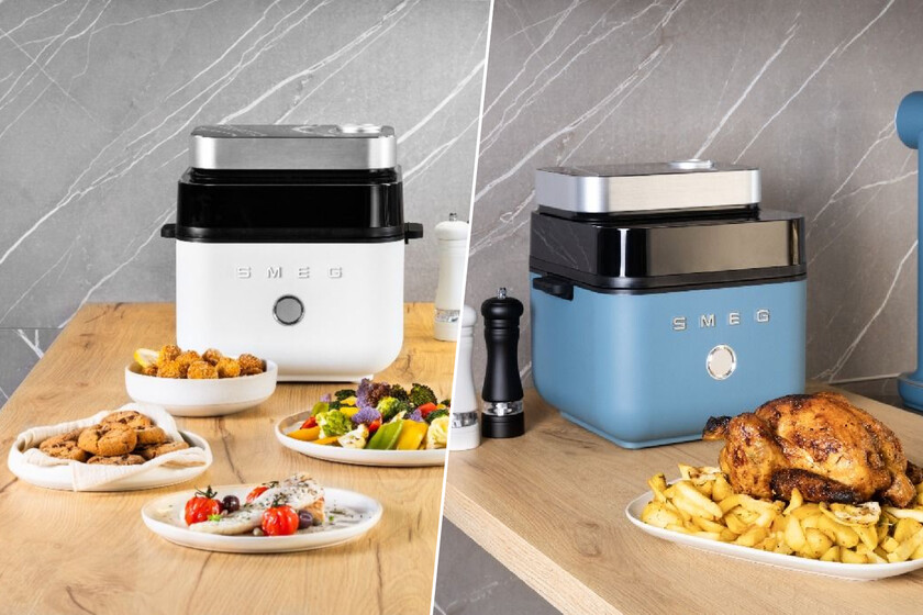 La nueva freidora de aire de SMEG apuesta por el diseño retro, capacidad para toda la familia y un toque de vapor
