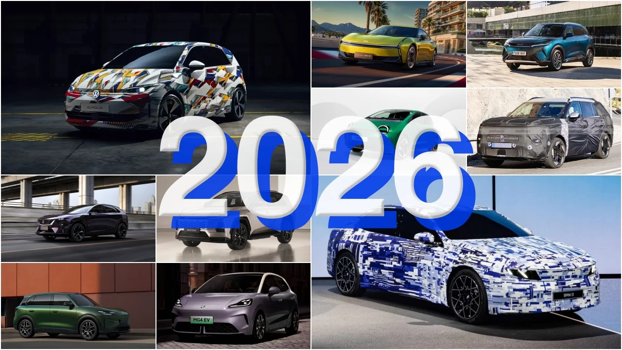 ¡Bienvenido 2026! Te presentamos los 10 coches más importantes que 'deberías tener fichados' para 2026