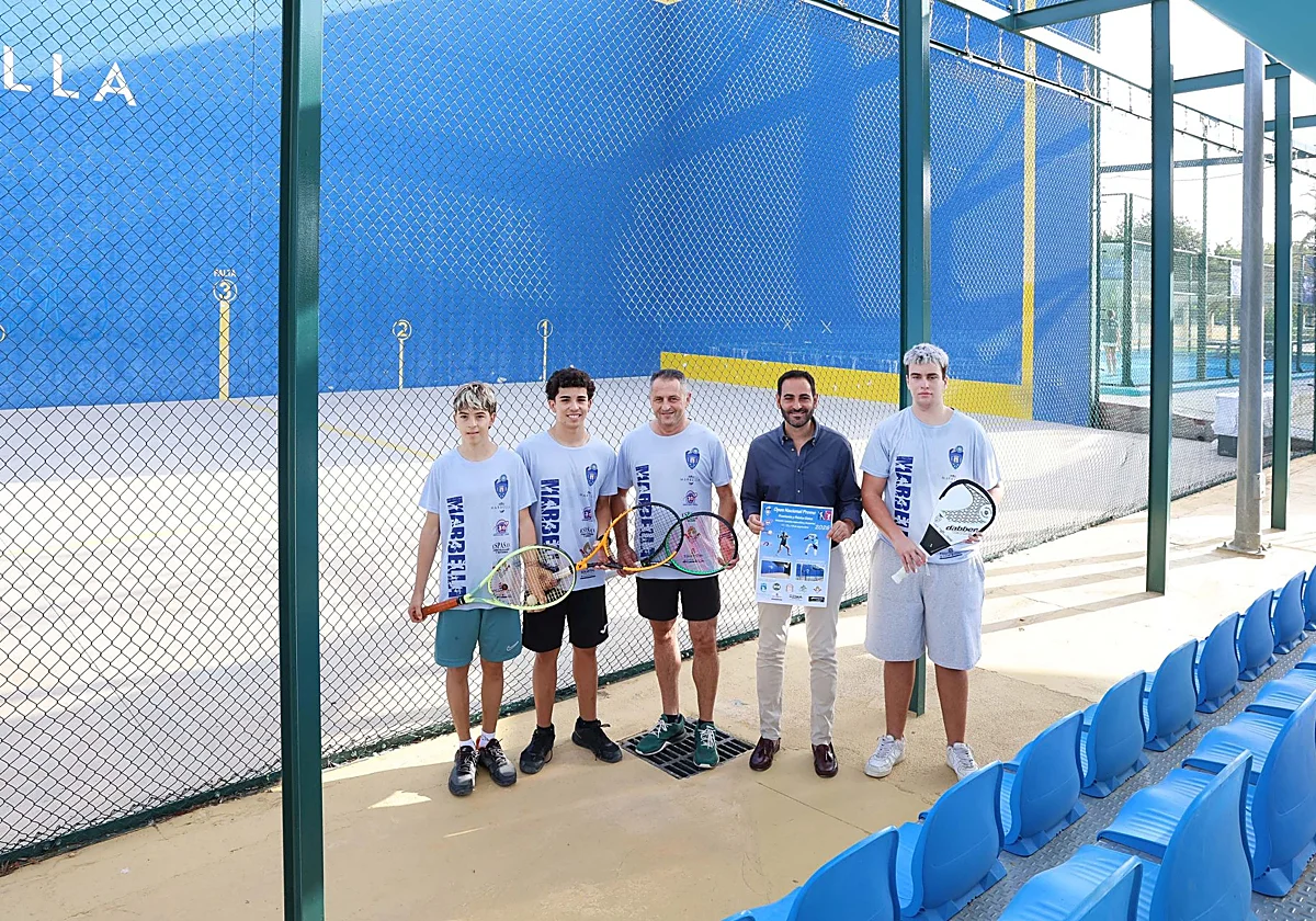 Marbella acoge el II Open Nacional de Frontenis y Paleta Goma, con 60 jóvenes deportistas de todo el país