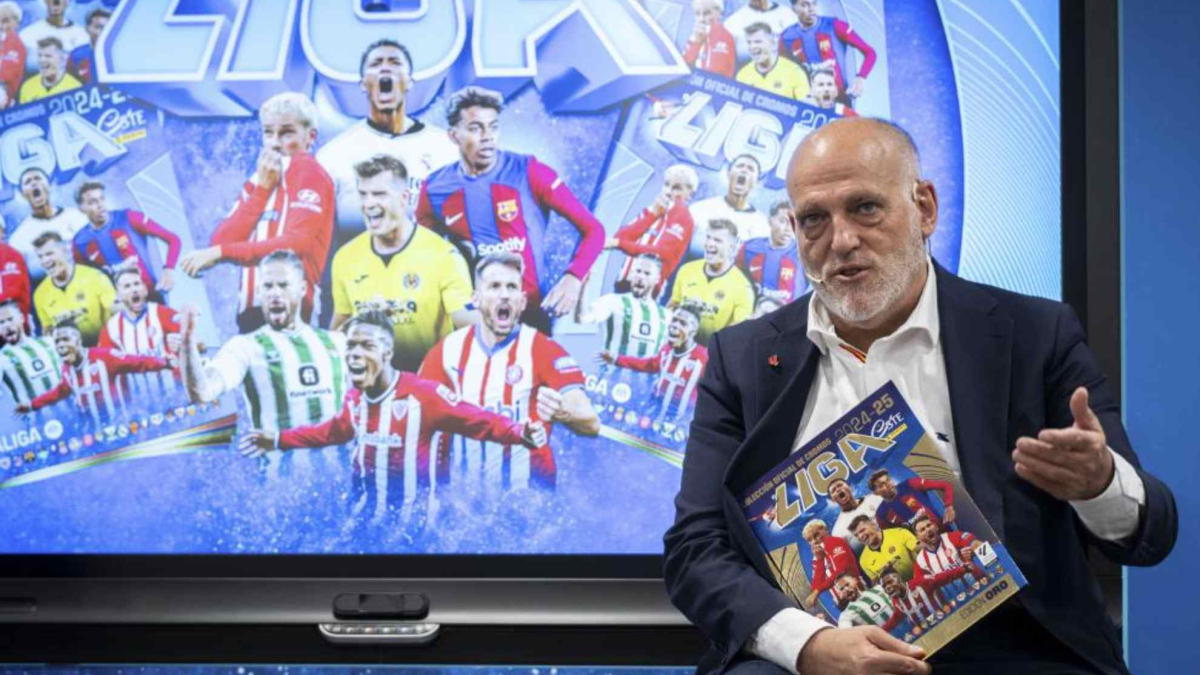 Tebas confirma que denunciarán los cánticos racistas en los aledaños del Bernabéu: "Lo llevaremos a los organismos correspondientes"