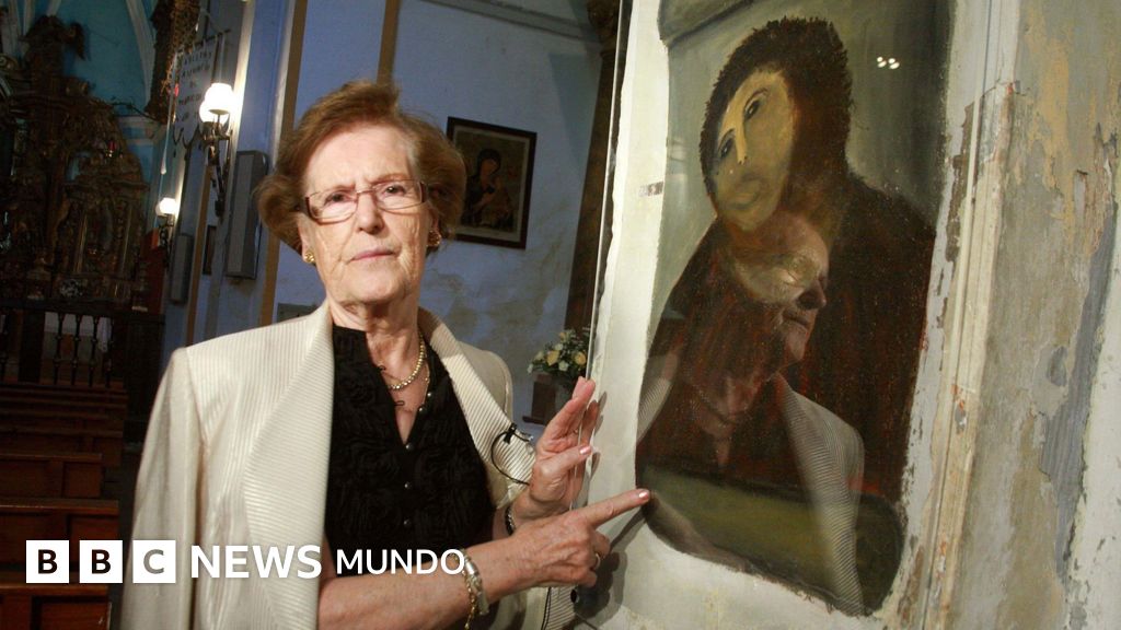 Muere la española que ganó fama mundial por su fallida restauración del fresco del Ecce Homo