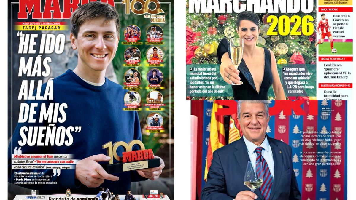 Pogacar, portada del último MARCA de 2025