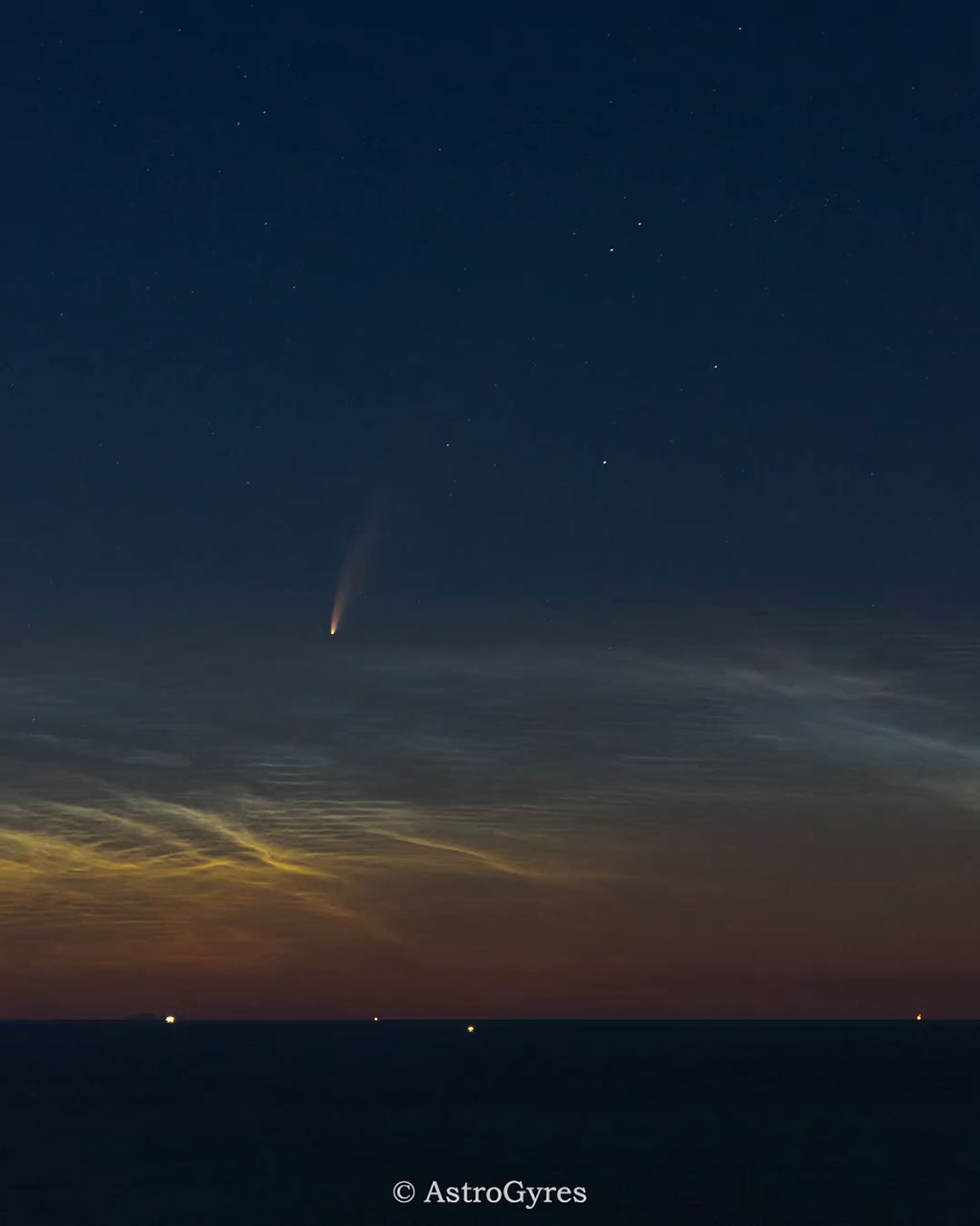 APOD: 2026 September 13 – Comet NEOWISE Rising over the Adriatic Sea