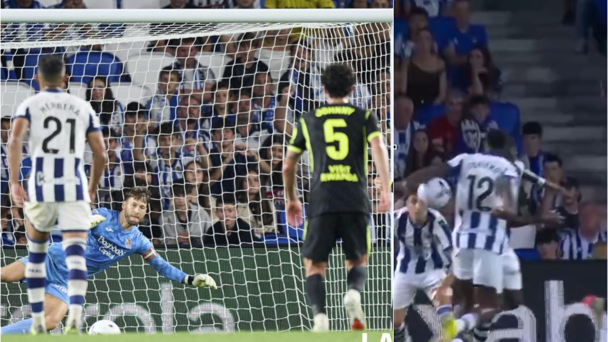 Remiro no se explica el penalti: "Si nos vienen a decir que los rebotes no se van a pitar..."