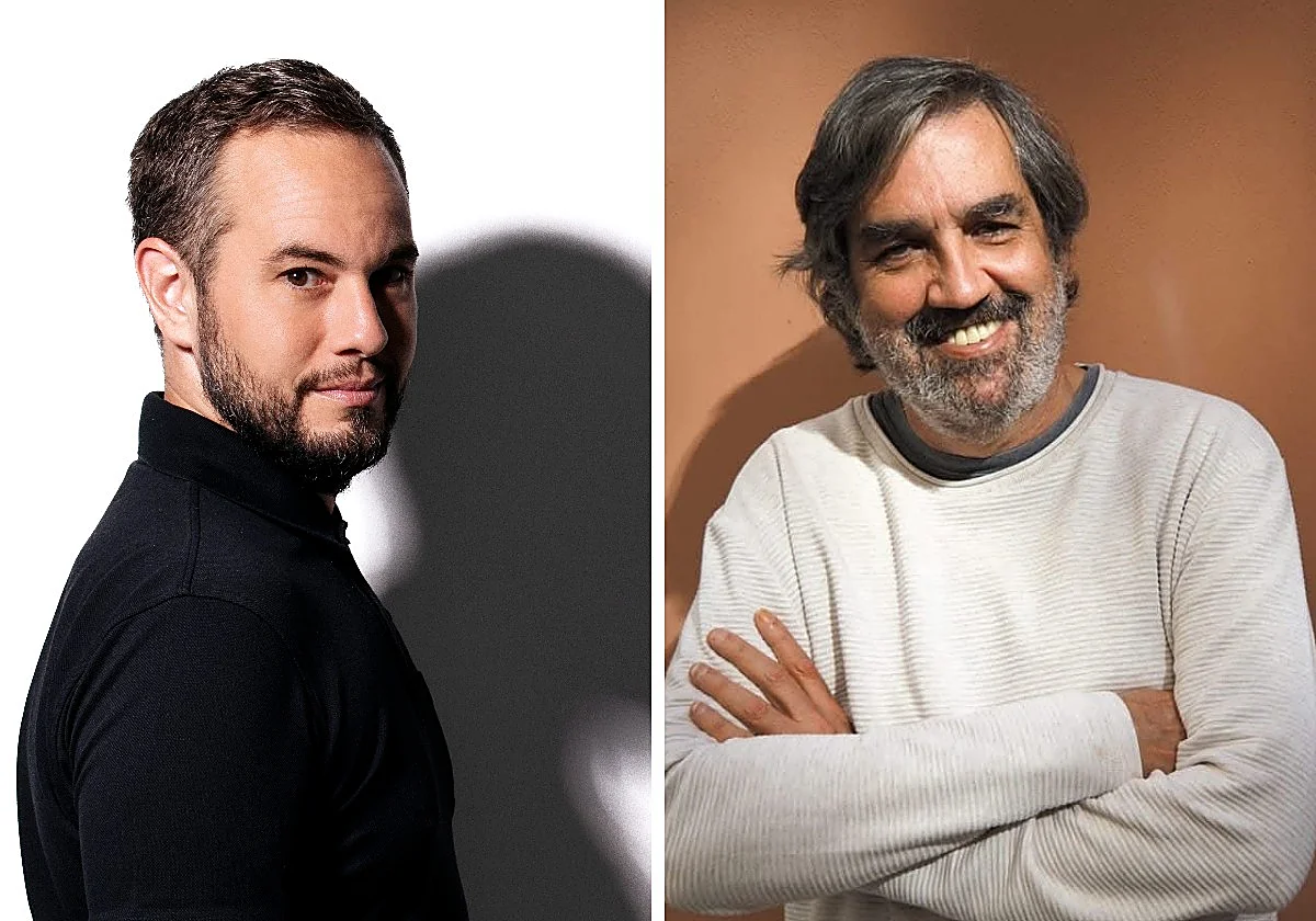 El mago Jorge Blass y el humorista gráfico Ángel Idígoras, juntos en el Aula de Cultura de SUR
