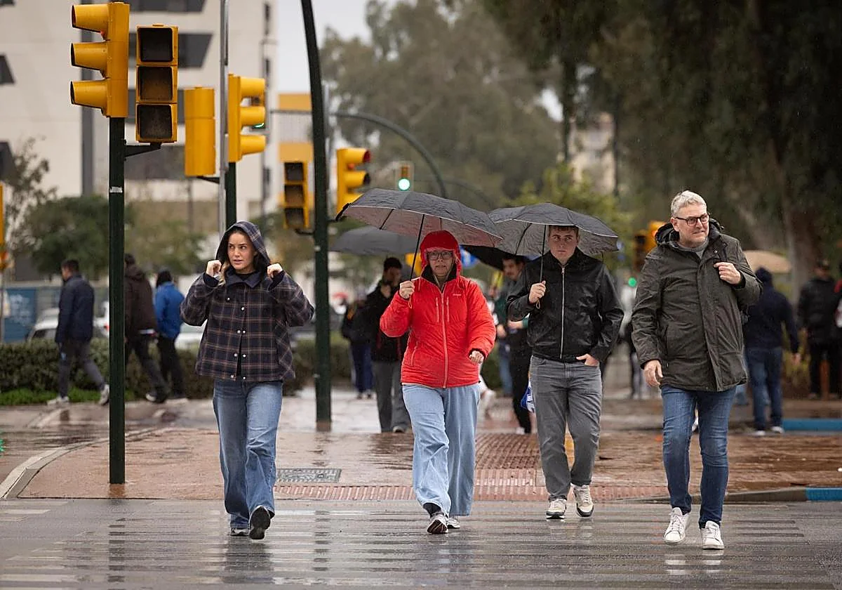 Aemet prevé lluvias en Málaga todo el fin de semana, con aviso amarillo desde la tarde de este sábado