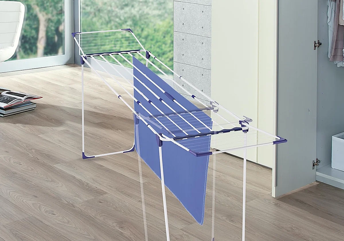 Si tienes poco espacio en casa y necesitas secar mucho, el tendedero de pie Leifheit Classic extensible es lo que necesitas