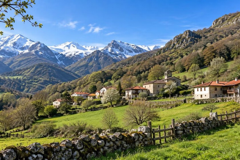 Venden un pueblo entero con 14 casas, una finca de 770 hectáreas, una iglesia y varios ríos, muy bien comunicado