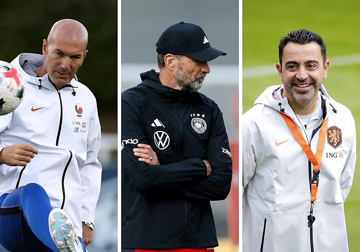 Zidane, Klopp y Xavi, estrenos de selección