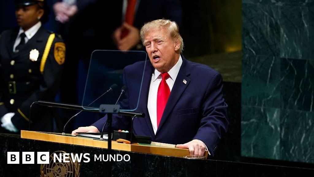 3 afirmaciones que Trump realizó ante la Asamblea General de la ONU, verificadas por la BBC