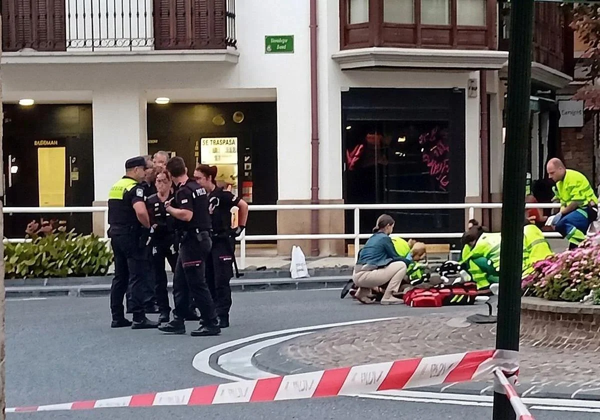 Muere abatido a tiros por un policía municipal en Hondarribia tras amenazar a personas con un cuchillo